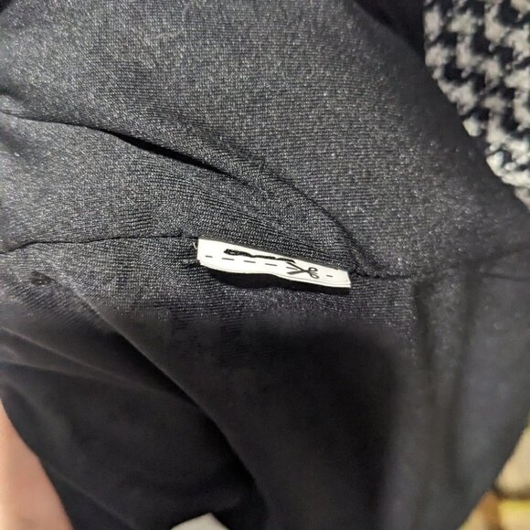 ZARA | Open Back Blazer Dress in Black/White Houndstooth - Picture 9 of 13